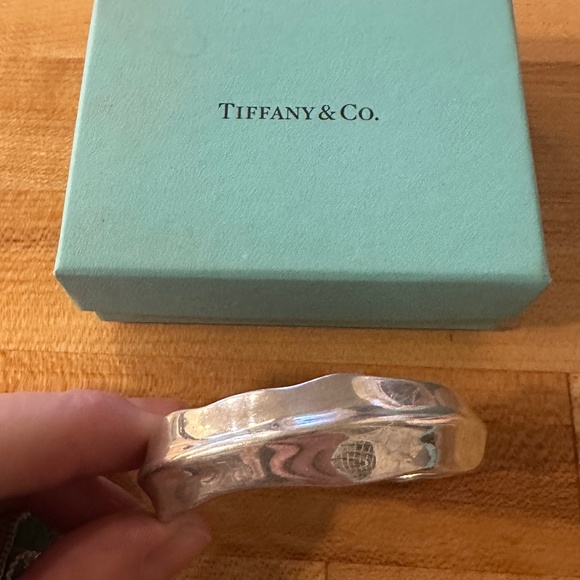 Vintage Tiffany & Co. Sterling Silver Nature Leaf Cuff Bracelet 925 - Picture 2 of 6
